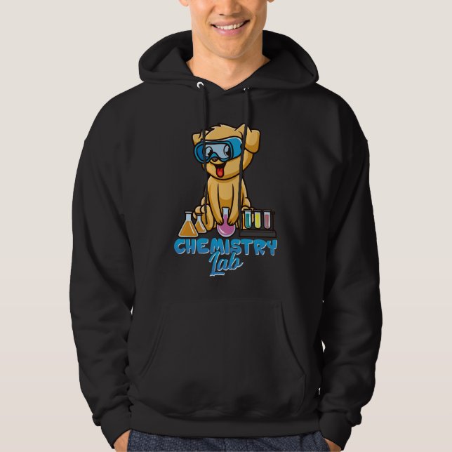 Chemistry Lab Dog Hoodie (Front)