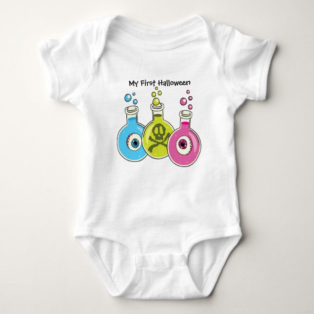Chemistry Lab Halloween Baby's First Clothes Baby Bodysuit (Front)