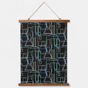 Chemistry Lab Lines Hanging Tapestry