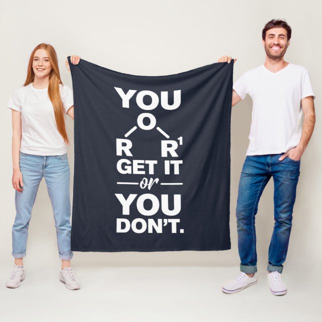Chemistry Lab Technician Get It or Don't Fleece Blanket (In Situ)