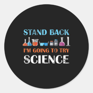 Chemistry Laboratory Physics Science Biology Classic Round Sticker