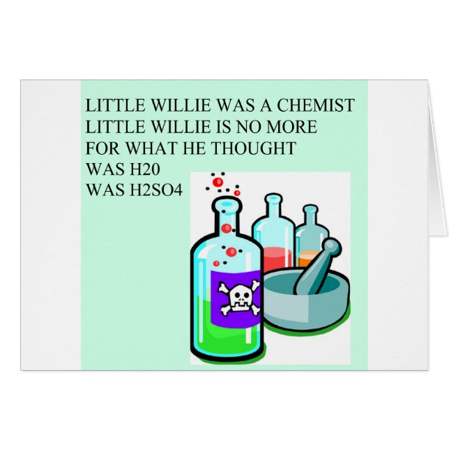 chemistry little willie rhyme (Front Horizontal)