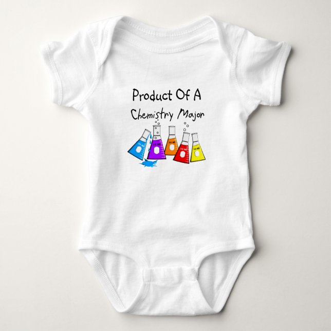 Chemistry Major Gifts Beeker Design Baby Bodysuit (Front)