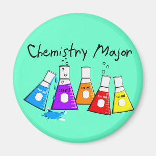 Chemistry Major Gifts Beeker Design Magnet