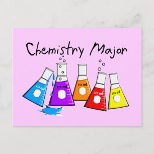 Chemistry Major Gifts Beeker Design Postcard