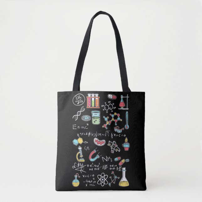 Chemistry Mathematician Physicist Chemist Tote Bag (Front)