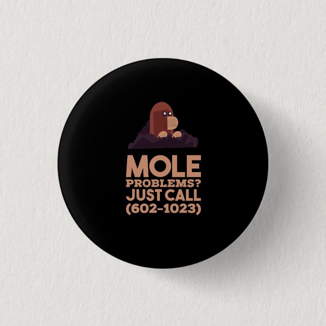 Chemistry - Mole Problems 3 Cm Round Badge (Front)