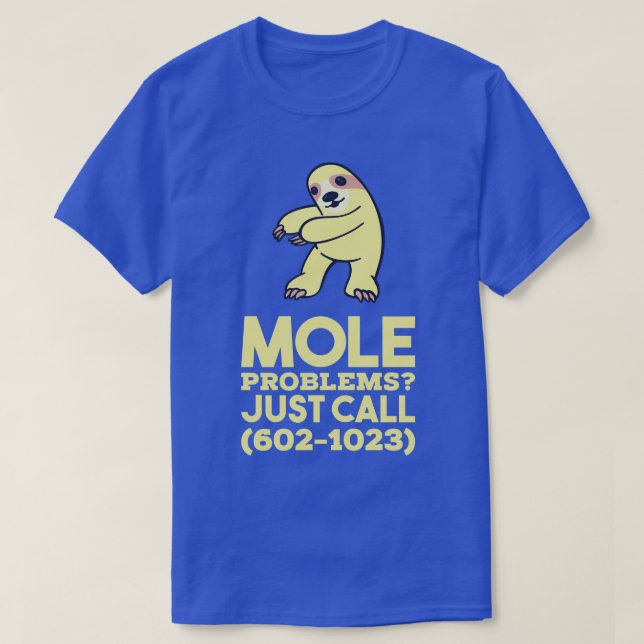 Chemistry Mole Problems 3 T-Shirt (Design Front)