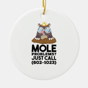 Chemistry - Mole Problems  Ceramic Tree Decoration