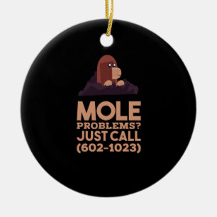 Chemistry - Mole Problems Ceramic Tree Decoration