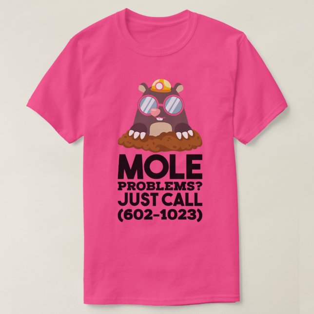 Chemistry Mole Problems T-Shirt (Design Front)