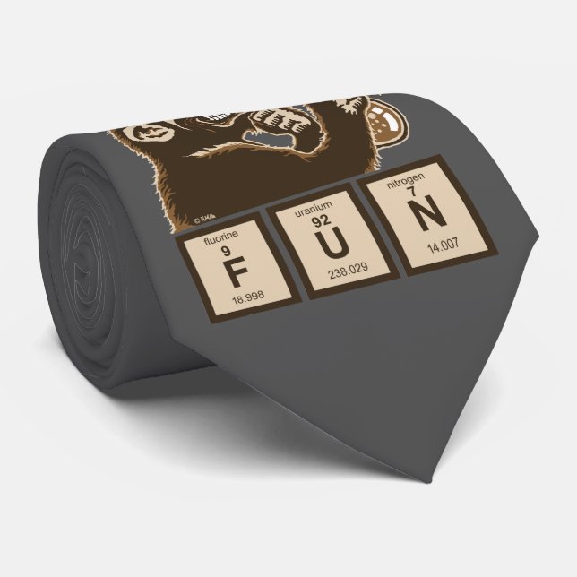 Chemistry monkey discovered fun tie (Rolled)