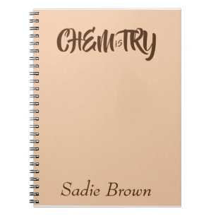 Chemistry name personalisation notebook 