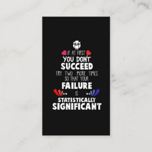 Chemistry Nerd Science Failure and Success Business Card