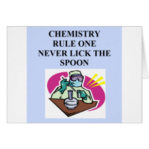 chemistry: never lick the spoon