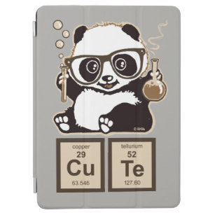 Chemistry panda discovered cute iPad air cover