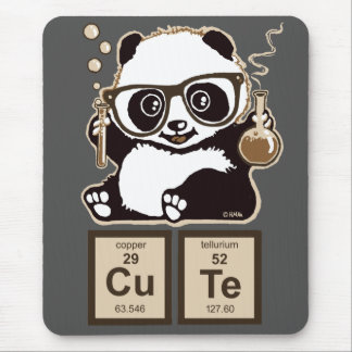 Chemistry panda discovered cute mouse pad