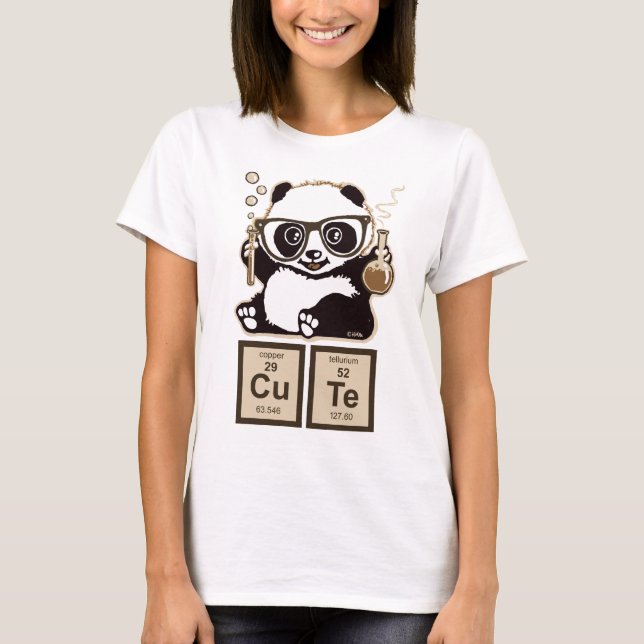 Chemistry panda discovered cute T-Shirt (Front)