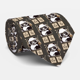 Chemistry panda discovered cute tie