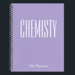 Chemistry | Personalised School Graph Paper Purple Notebook<br><div class="desc">Chemistry | Personalised School Graph Paper Purple Notebook</div>