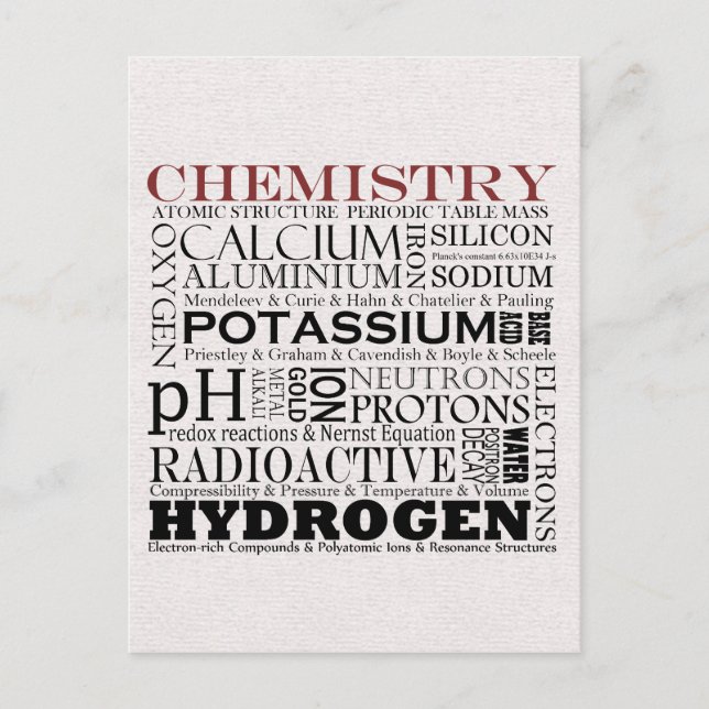 Chemistry postcard (Front)