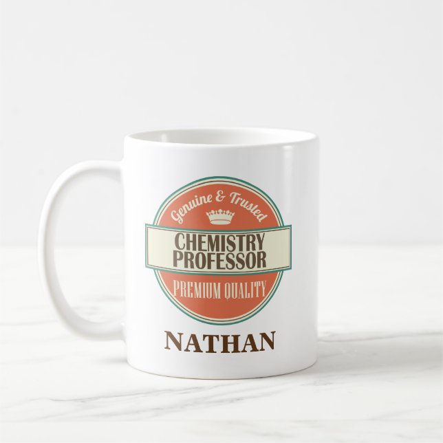 Chemistry Professor Personalised Office Mug Gift (Left)