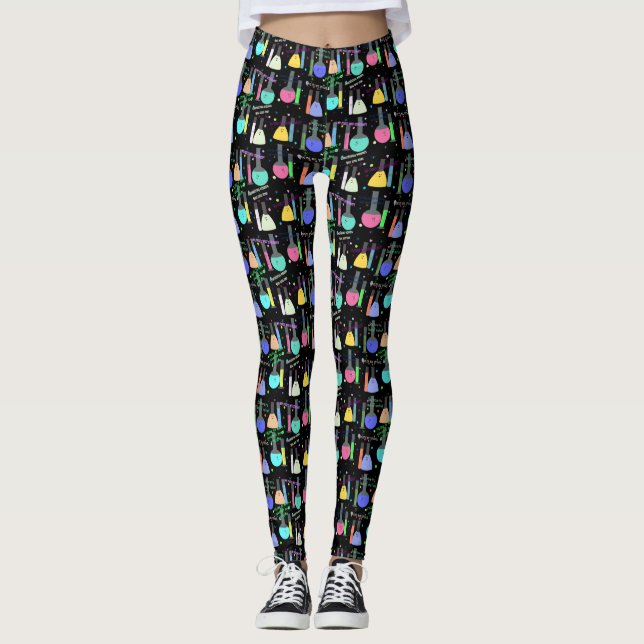 Chemistry Reaction Leggings (Front)