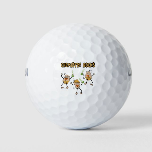Chemistry Rocks Golf Balls (Front)