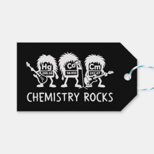 Chemistry Rocks Science Rock Band Gift Tags