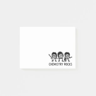 Chemistry Rocks Science Rock Band Post-it Notes