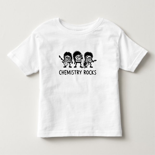 Chemistry Rocks Science Rock Band Toddler T-Shirt (Front)