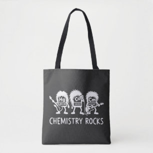 Chemistry Rocks Science Rock Band Tote Bag