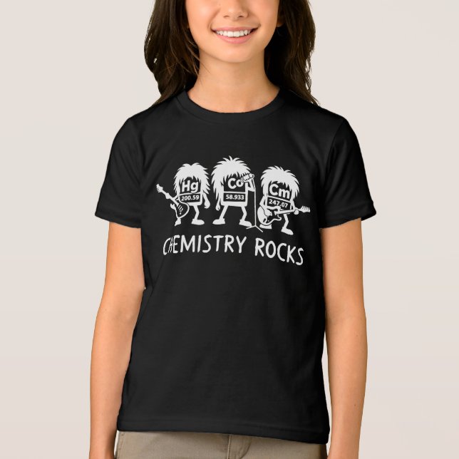 Chemistry Rocks Science Rock Band Tri-Blend Shirt (Front)