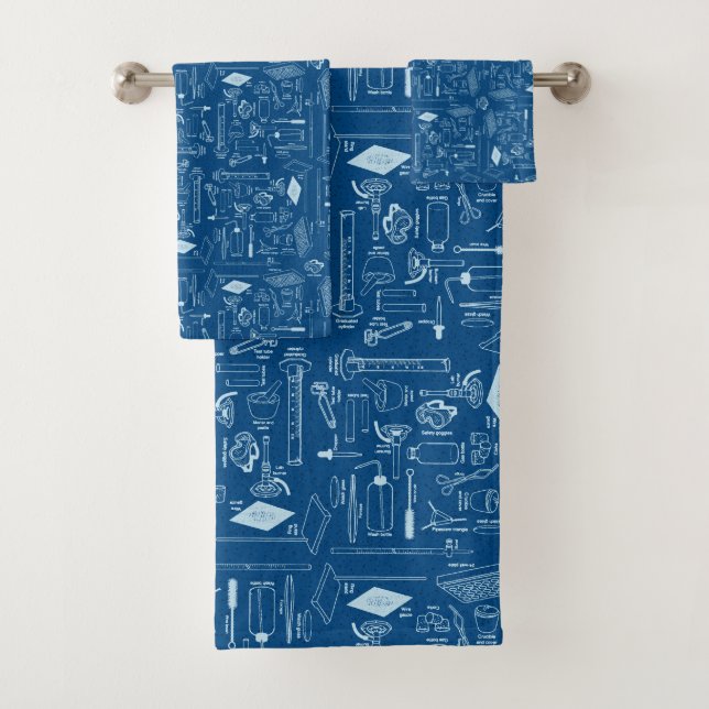 Chemistry Science Lab Bath Towel Set (Insitu)