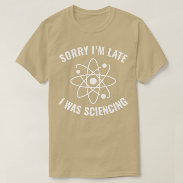 Chemistry Science Scientists Funny Laboratory T-Shirt (Design Front)
