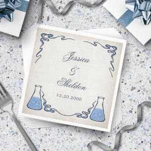 Chemistry Science Teacher Wedding Invitations Napkin