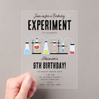 Chemistry Science Test Tubes Kids Birthday Party