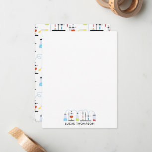 Chemistry Science Test Tubes Lab School Subject  Card