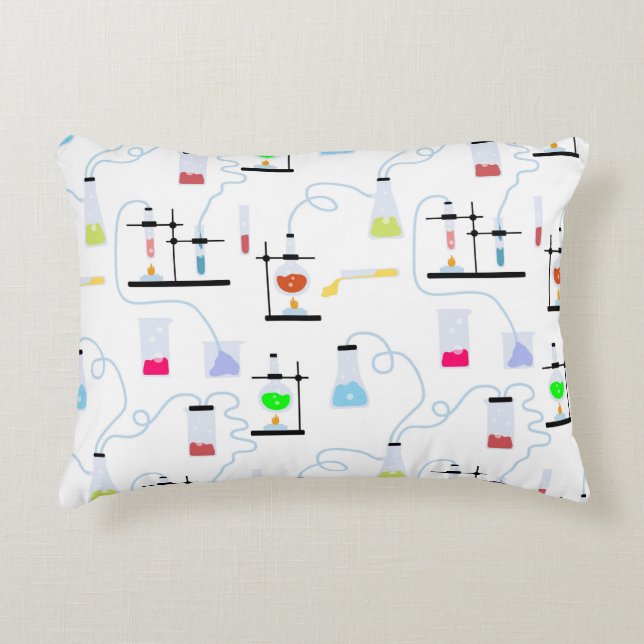 Chemistry Science Test Tubes Lab School Subject  Decorative Cushion (Front)