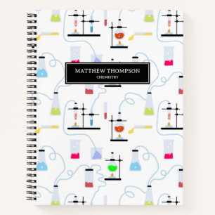 Chemistry Science Test Tubes Lab School Subject  Notebook