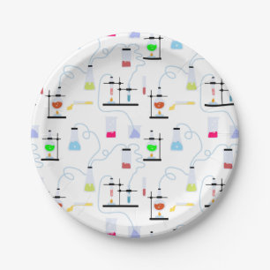 Chemistry Science Test Tubes Lab School Subject Paper Plate
