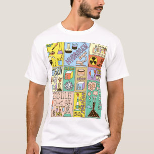 Chemistry Science Vintage Illustration Set T-Shirt