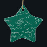 Chemistry scribbles ceramic tree decoration<br><div class="desc">Chemistry scribbles</div>
