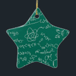Chemistry scribbles ceramic tree decoration<br><div class="desc">Chemistry scribbles</div>