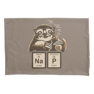 Chemistry sloth discovered nap pillowcase