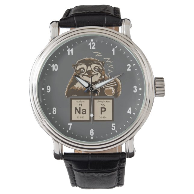 Chemistry sloth discovered nap watch (Front)