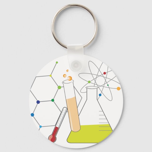 Chemistry Stuff Key Ring (Front)