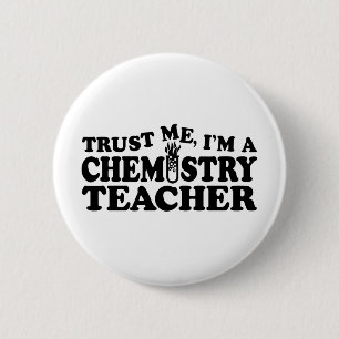 Chemistry Teacher 6 Cm Round Badge