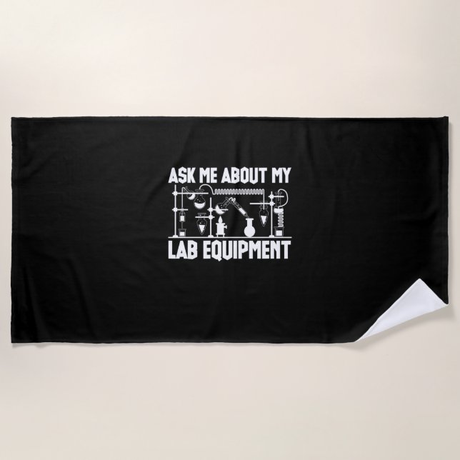 Chemistry Teacher Beach Towel (Front)