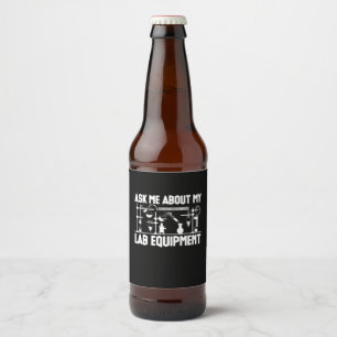 Chemistry Teacher Beer Bottle Label